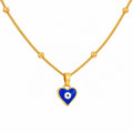 Desihi Necklace Anti-Tarnish Gold Plated Chain & Evil Eye Pendant Set