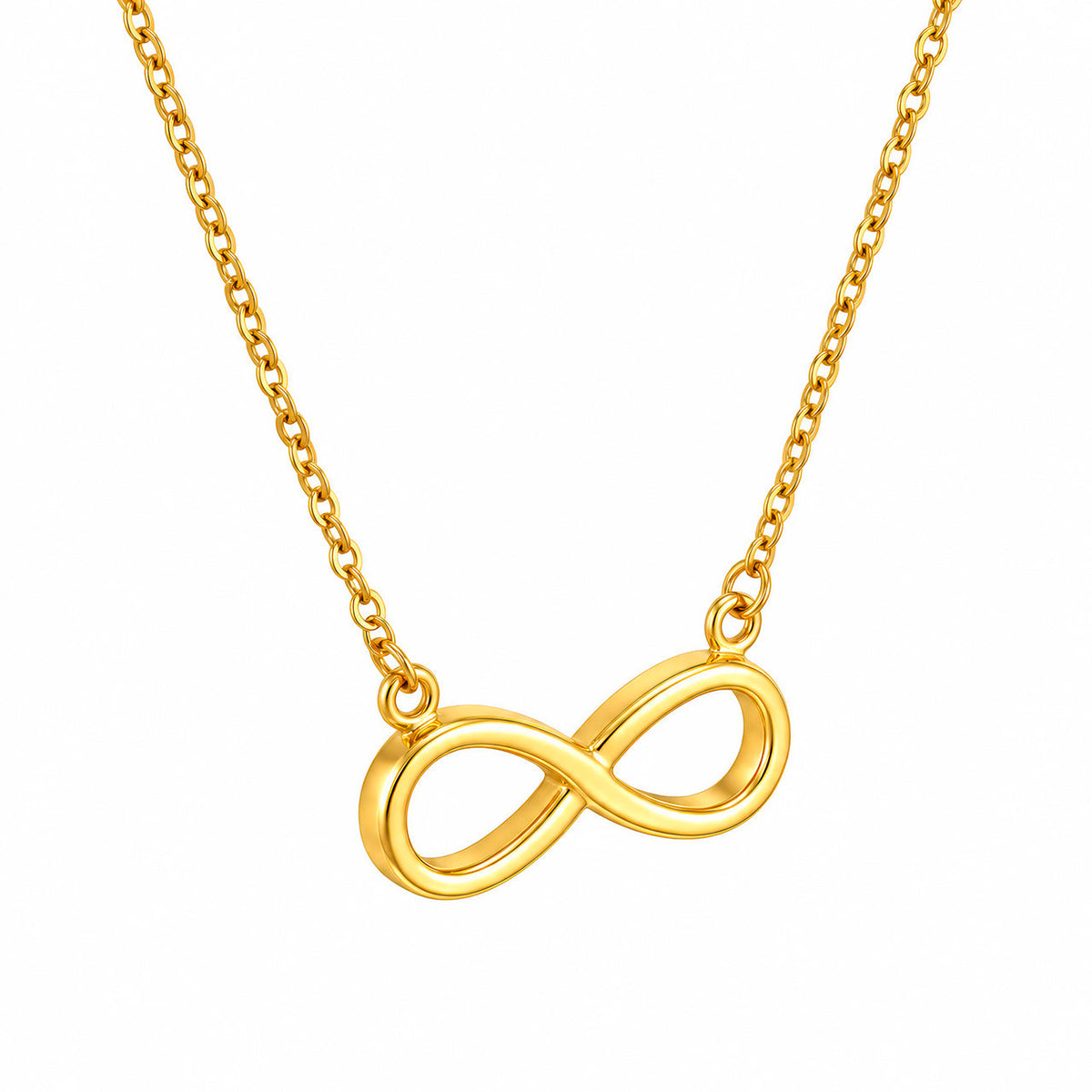 Desihi Necklace Anti-Tarnish Gold Plated Infinity Pendant