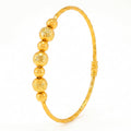 Desihi Bracelet Anti-Tarnish Twisted Bead Bangle (Adjustable Size)
