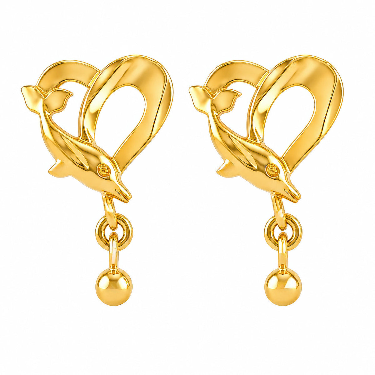 Desihi Earrings Anti-Tarnish Gold Plated Studs