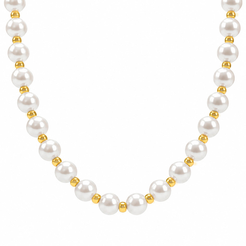 Desihi Necklace Anti-Tarnish Pearl Spacer Bead