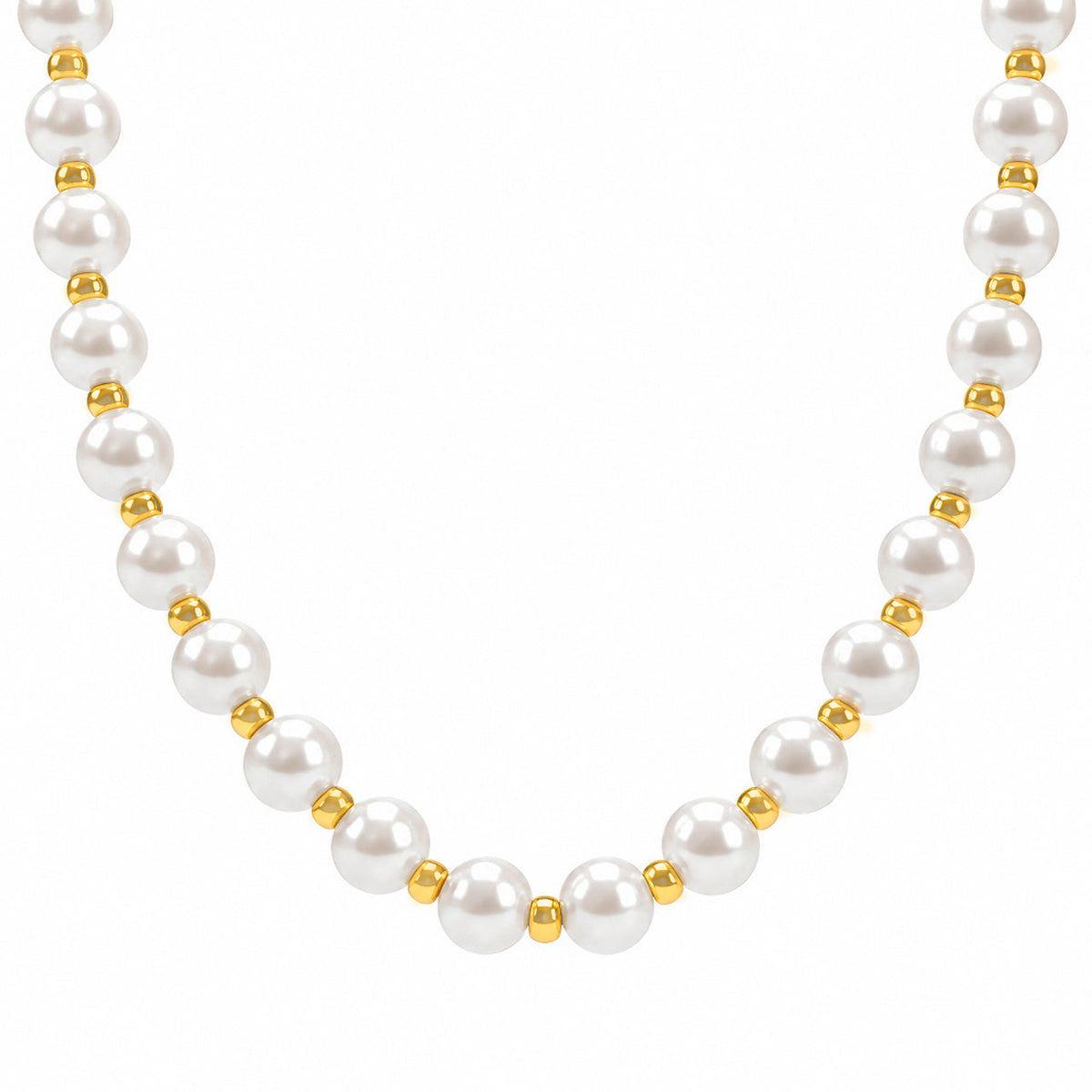 Desihi Necklace Anti-Tarnish Pearl Spacer Bead