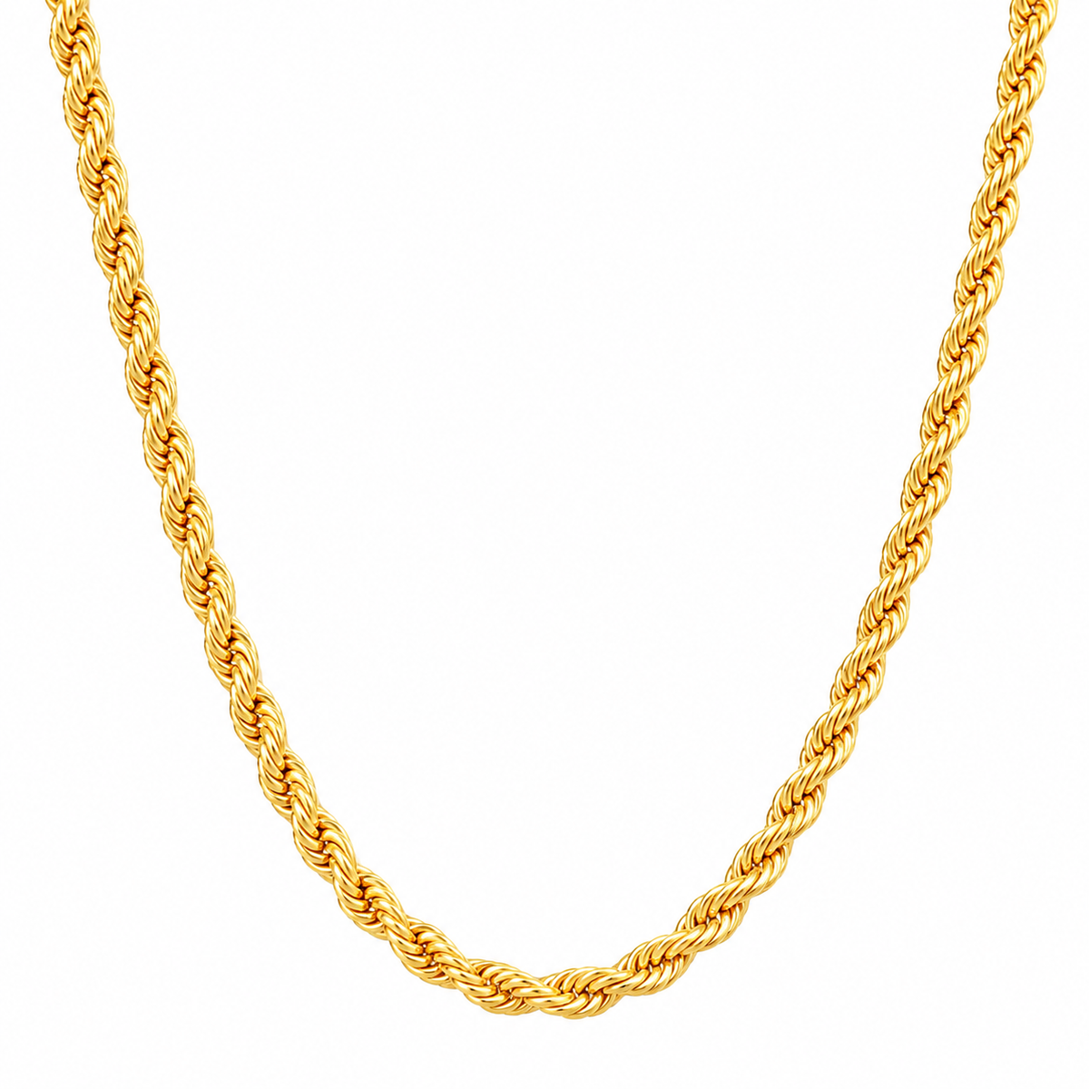 Desihi Necklace Anti-Tarnish Gold Plated Rope Chain