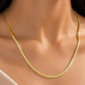 Desihi Necklace Anti-Tarnish Gold Plated Snake Chain