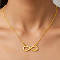 Desihi Necklace Anti-Tarnish Gold Plated Infinity Pendant