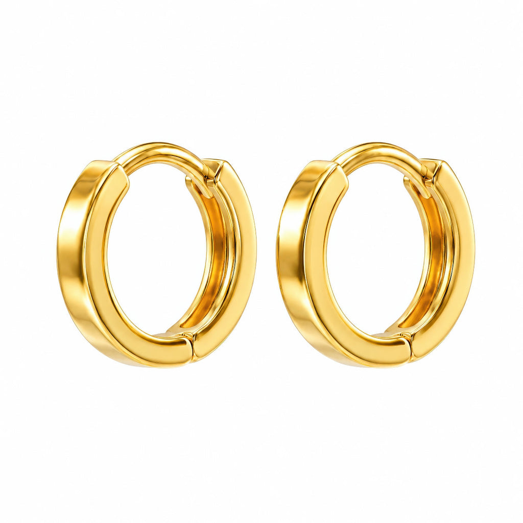 Desihi Earrings Anti-Tarnish Smooth Huggies