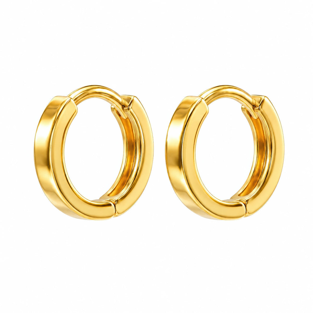 Desihi Earrings Anti-Tarnish Smooth Huggies