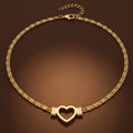 Desihi Necklace Anti-Tarnish Gold Plated Open Heart