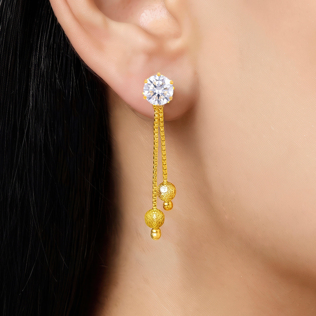 Desihi Earrings Anti-Tarnish Rhinestone Drop