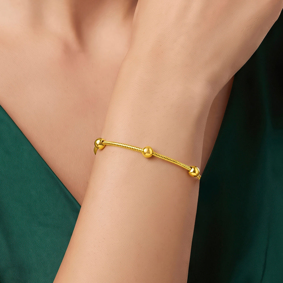 Desihi Bracelet Anti-Tarnish Heart Chain (Adjustable Size)