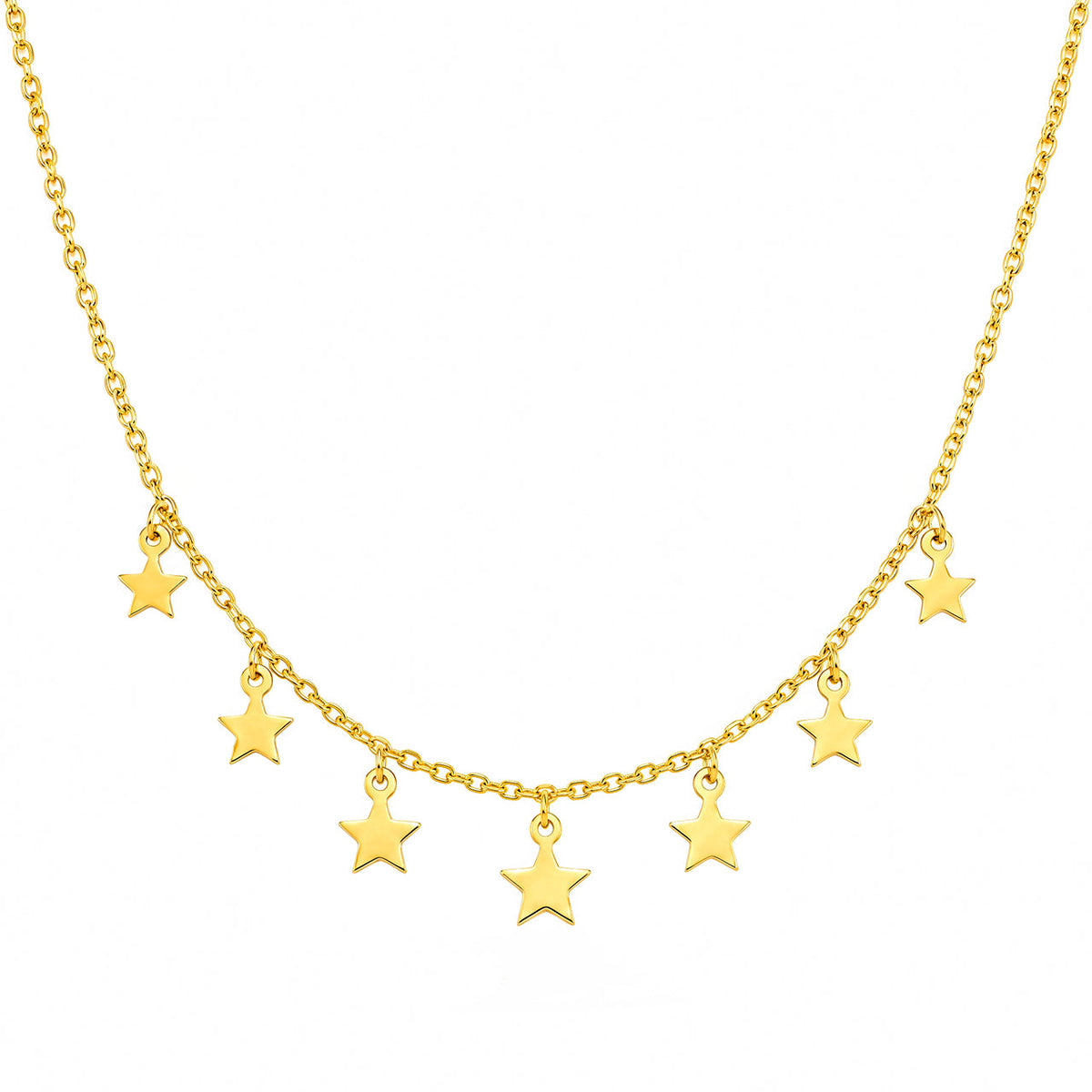 Desihi Necklace Anti-Tarnish Gold Plated Star Charm