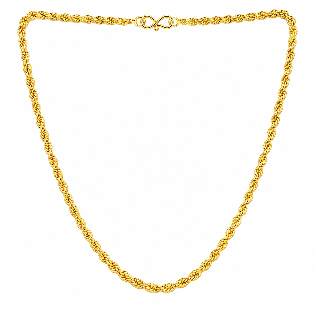 Desihi Necklace Anti-Tarnish Gold Plated Rope Chain