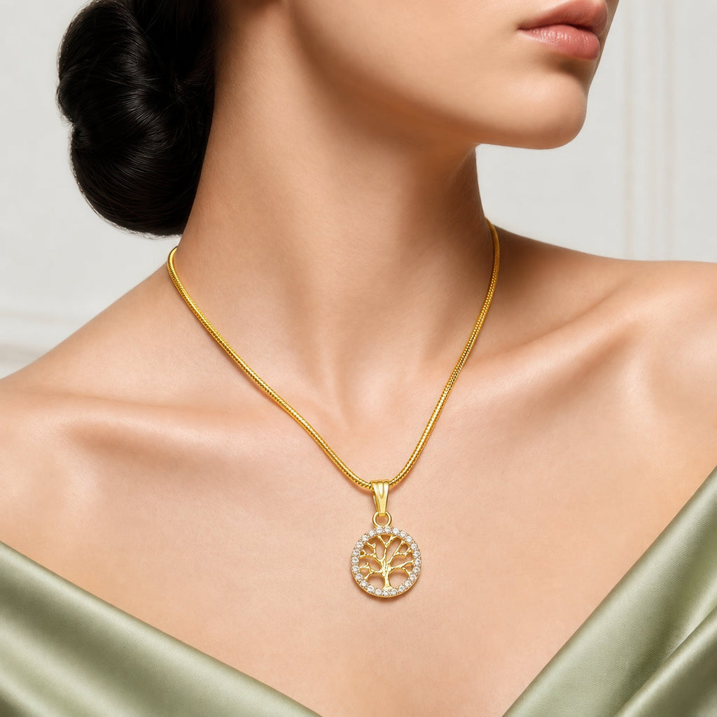 Desihi Necklace Anti-Tarnish Good Fortune Tree Of Life
