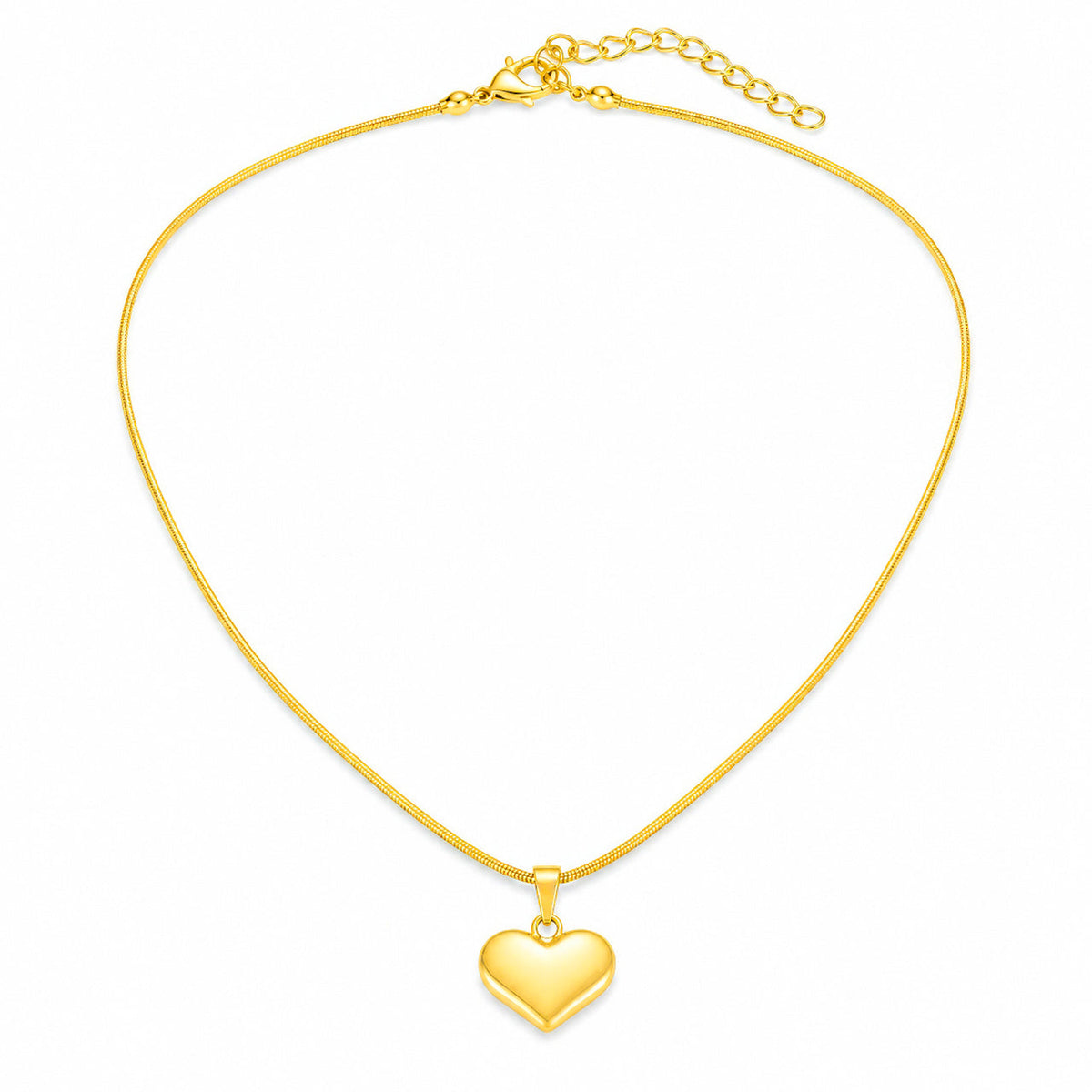 Desihi Necklace Anti-Tarnish Gold Plated Heart Pendant