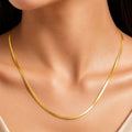 Desihi Necklace Anti-Tarnish Gold Plated Snake Chain