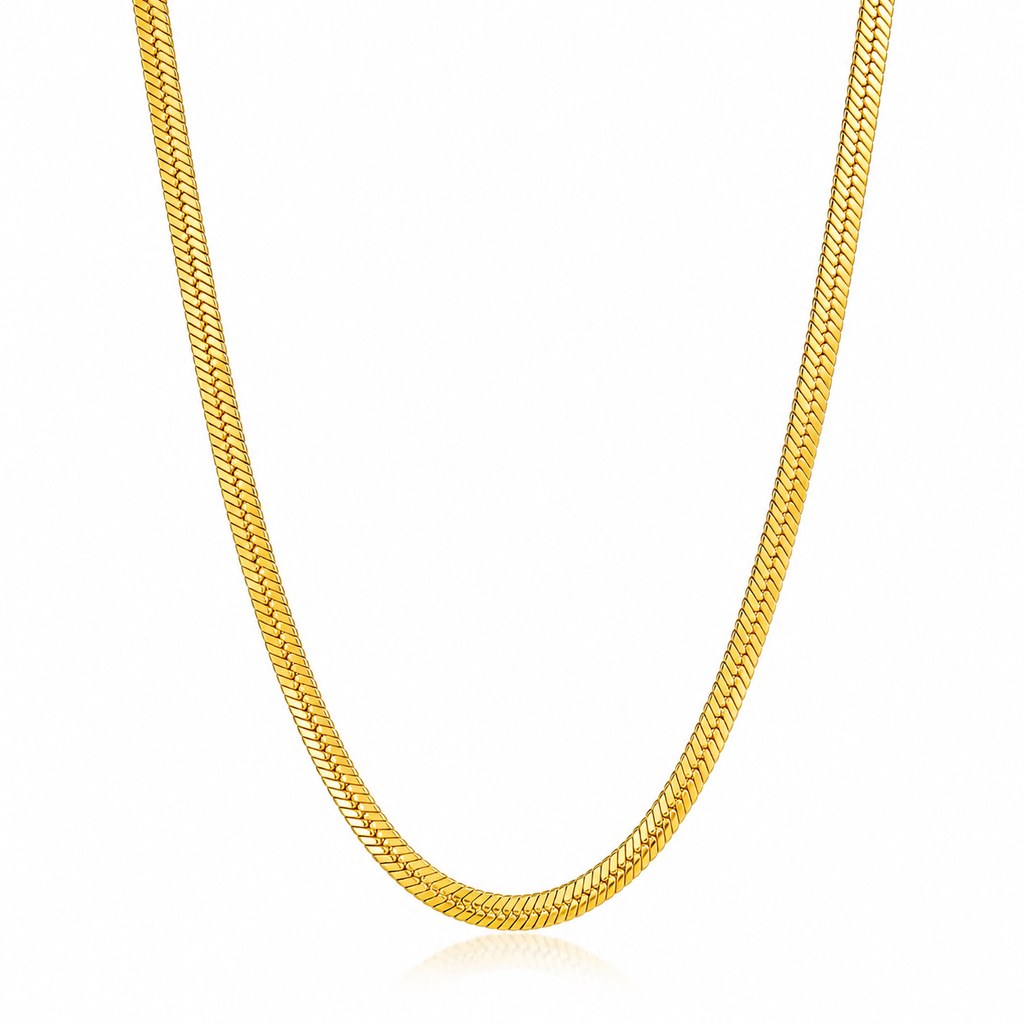 Desihi Necklace Anti-Tarnish Gold Plated Snake Chain