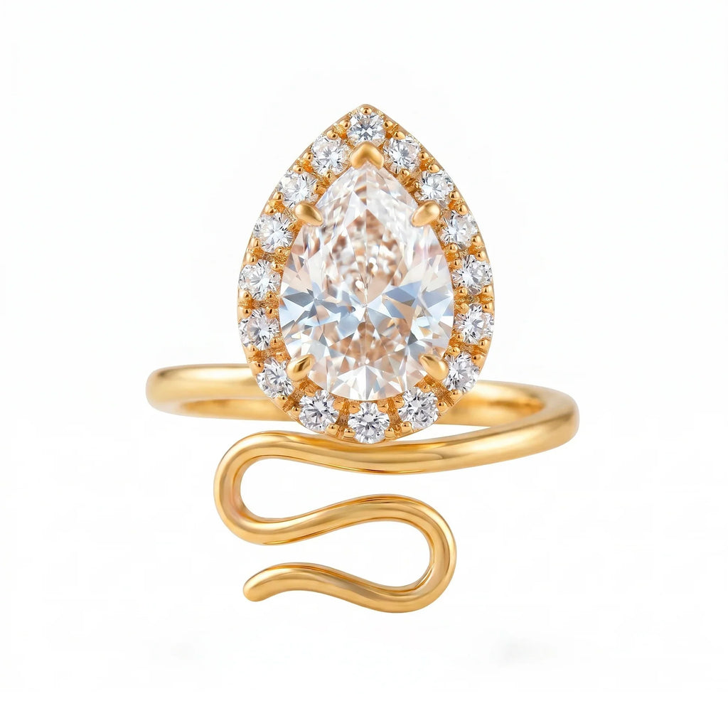 Desihi Ring Anti-Tarnish Snake Shape (Adjustable Size)