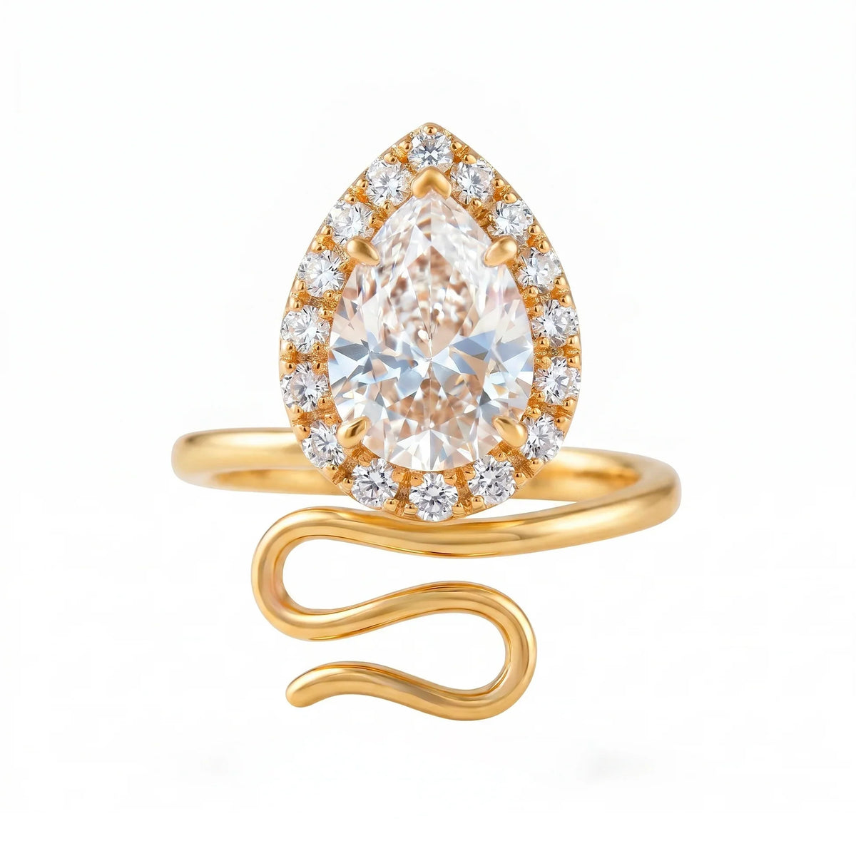 Desihi Ring Anti-Tarnish Snake Shape (Adjustable Size)