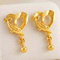 Desihi Earrings Anti-Tarnish Gold Plated Studs