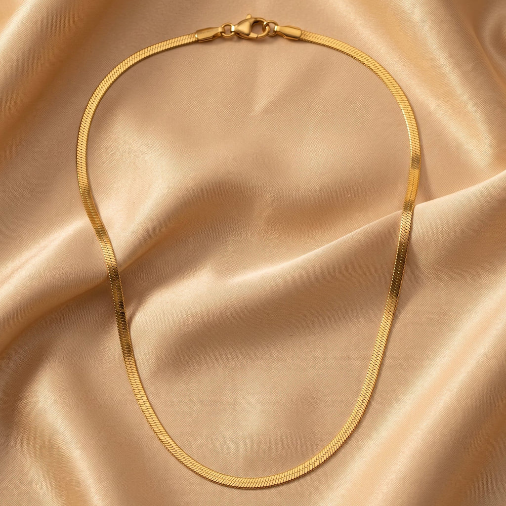 Desihi Necklace Anti-Tarnish Gold Plated Snake Chain