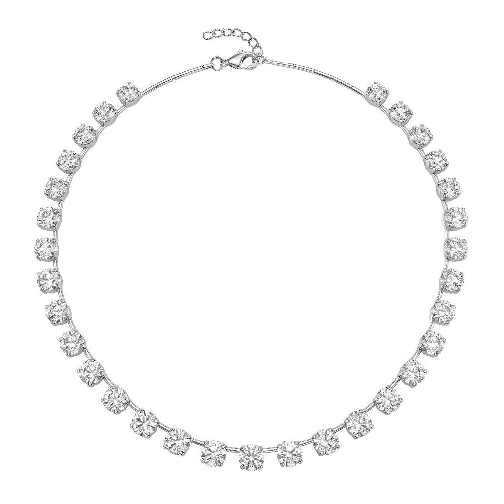 Desihi Necklace Anti-Tarnish Crystal Beaded Choker