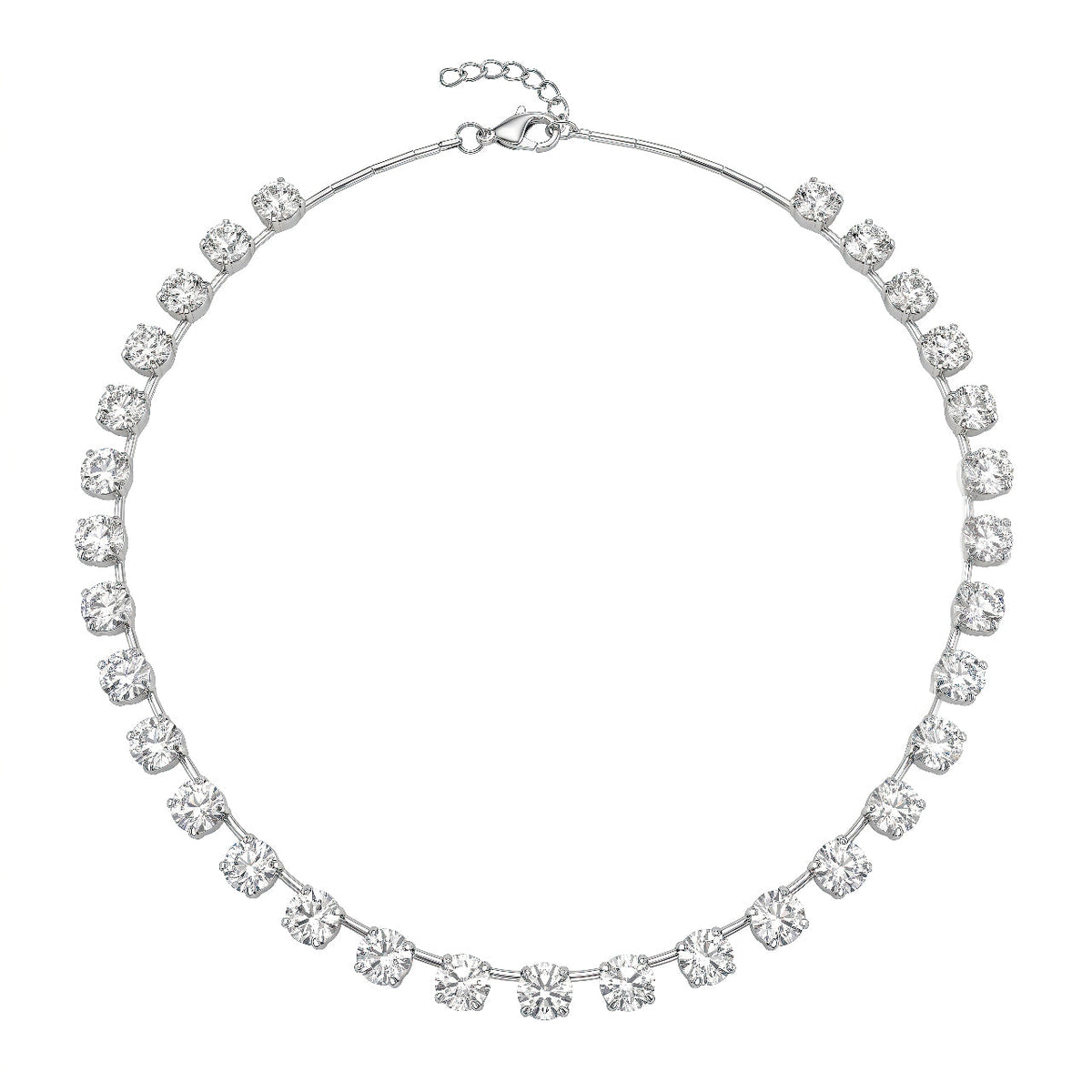 Desihi Necklace Anti-Tarnish Crystal Beaded Choker