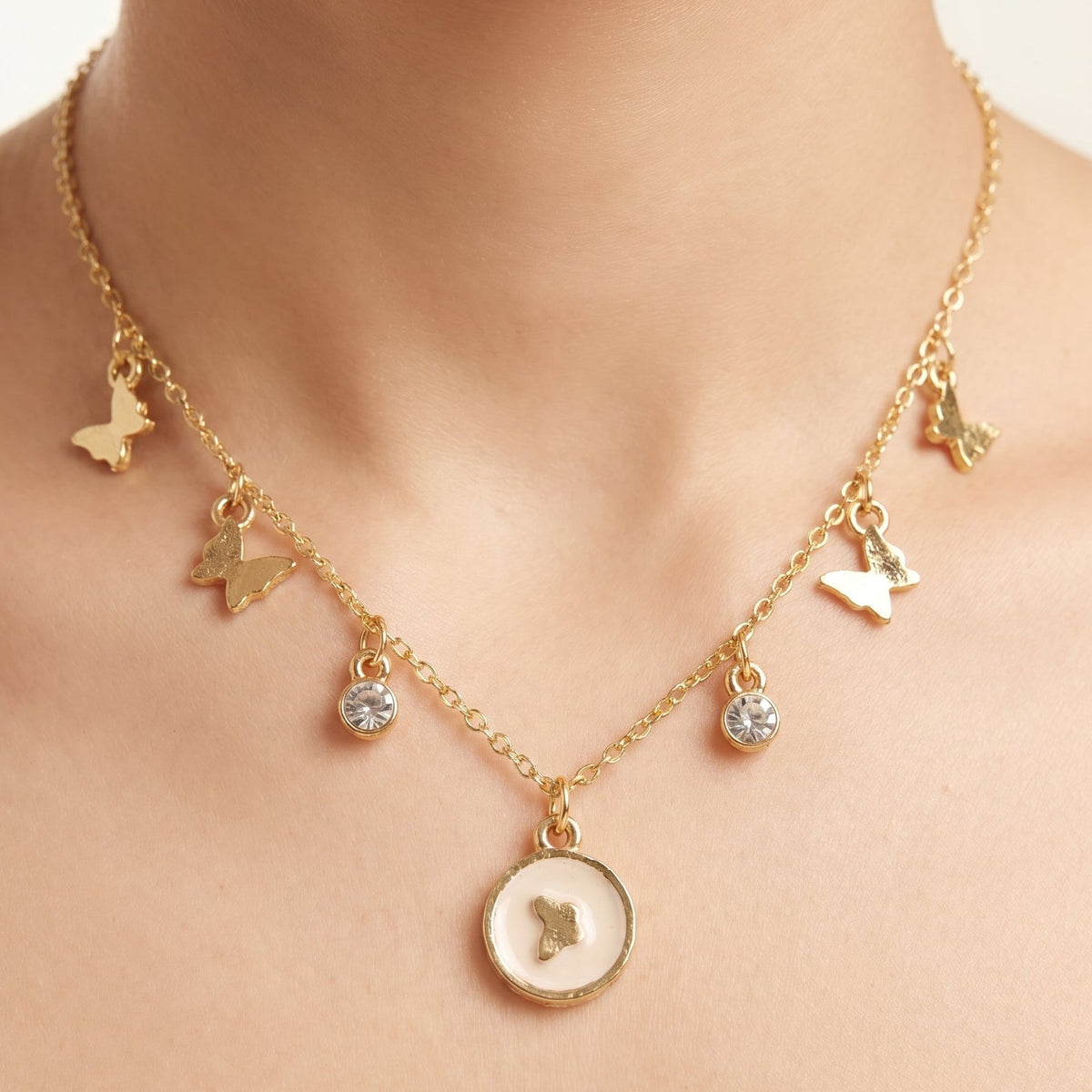 Desihi Necklace Anti-Tarnish Gold Plated Minimalist Set