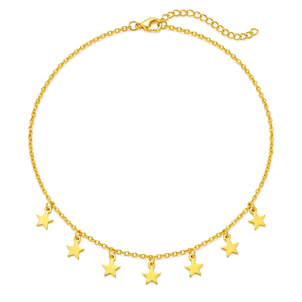 Desihi Necklace Anti-Tarnish Gold Plated Star Charm