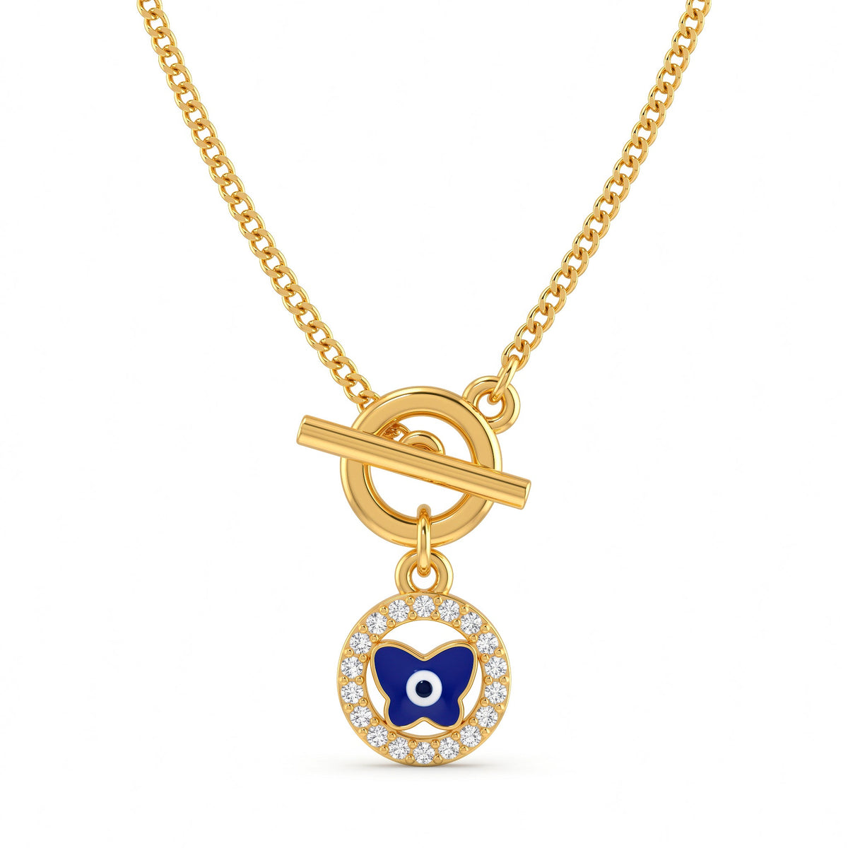 Desihi Necklace Anti-Tarnish Gold Plated Chain With Evil Eye