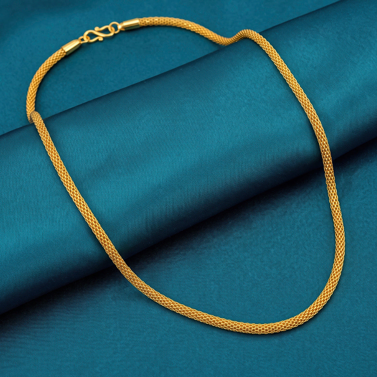 Desihi Necklace Anti-Tarnish Gold Plated Mesh Chain