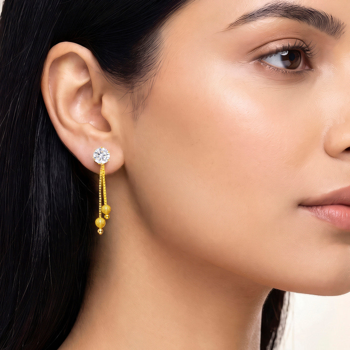 Desihi Earrings Anti-Tarnish Rhinestone Drop
