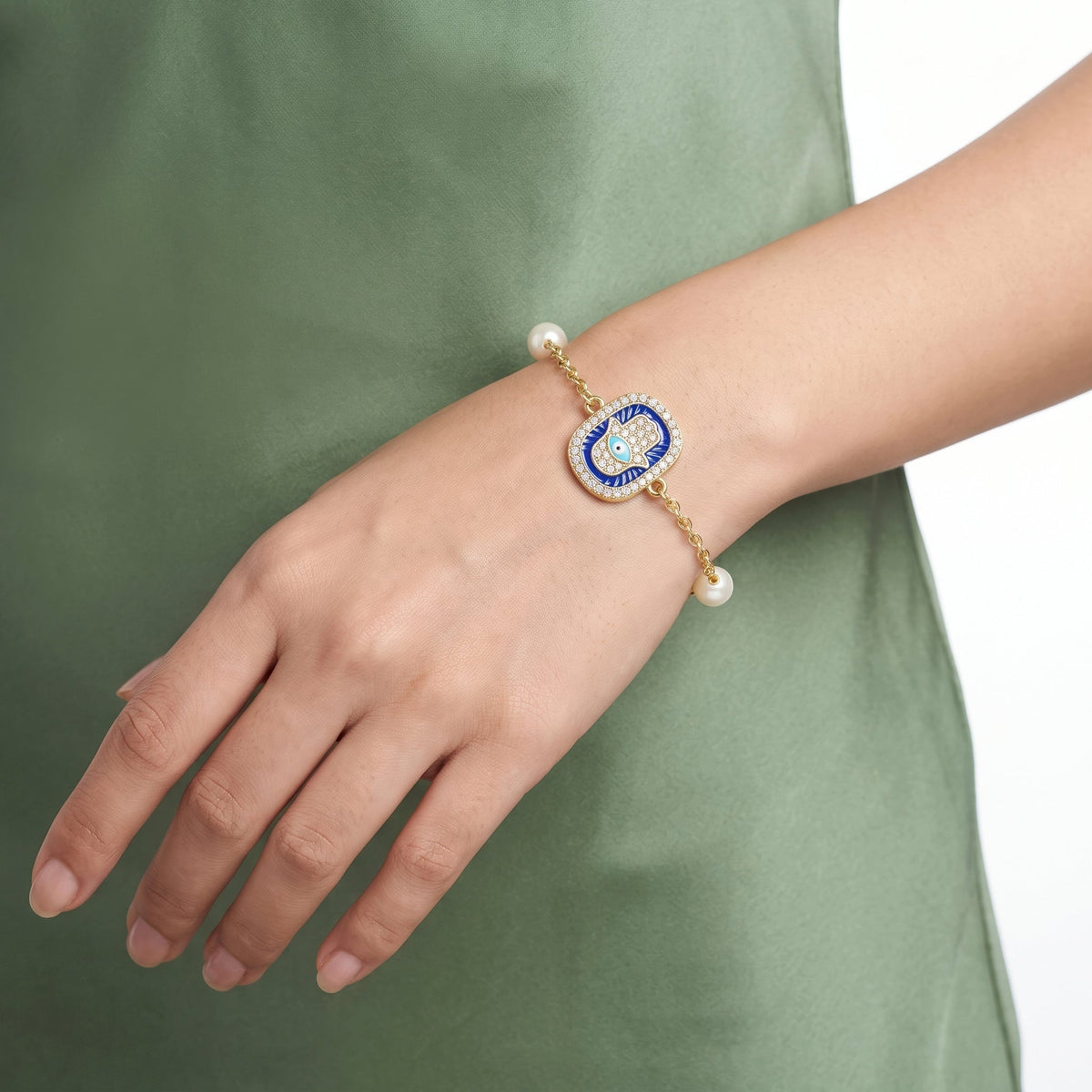 Desihi Bracelet Anti-Tarnish Evil Eye (Adjustable Size)