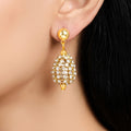 Desihi Earrings Anti-Tarnish Rhinestone Drop Danglers