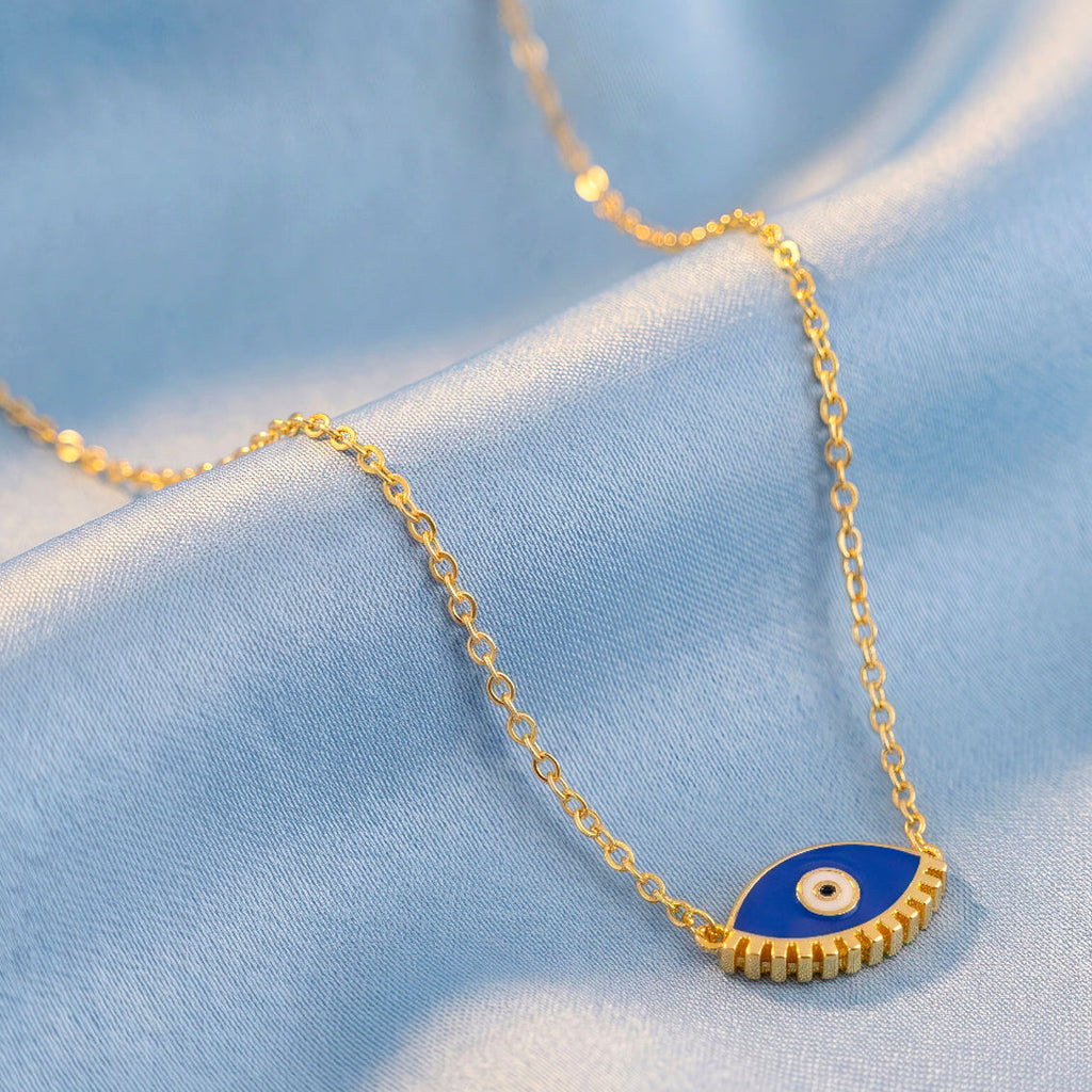 Desihi Necklace Anti-Tarnish Gold Plated Evil Eye Set