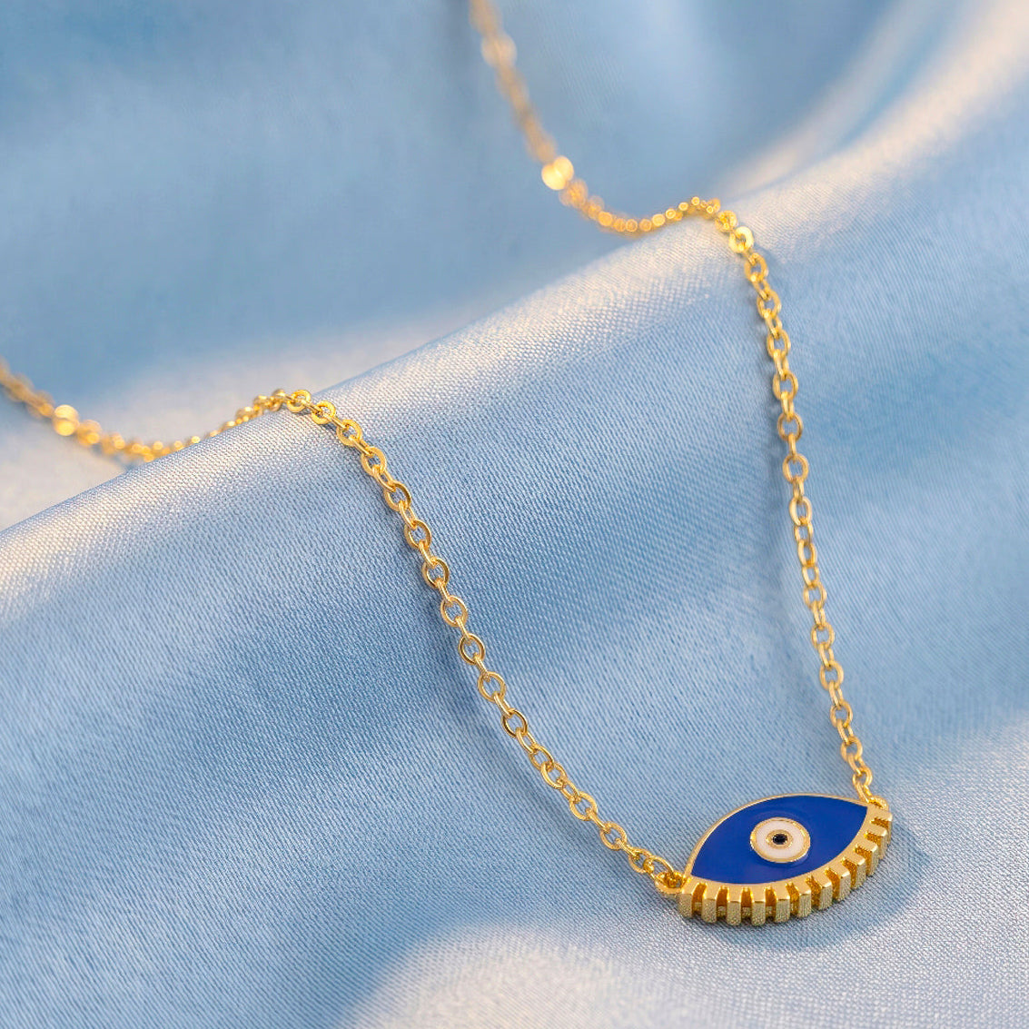 Desihi Necklace Anti-Tarnish Gold Plated Evil Eye Set