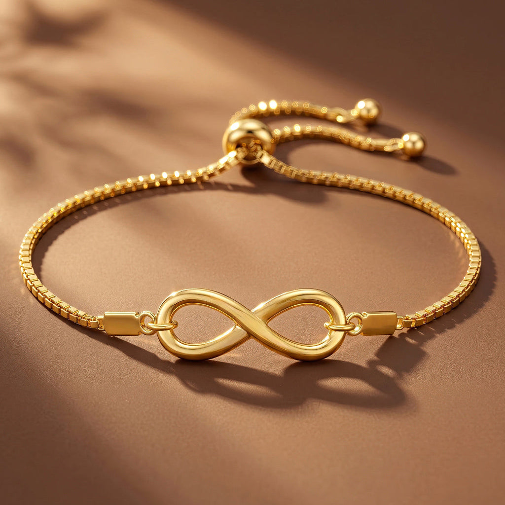 Desihi Bracelet Anti-Tarnish Gold Plated Infinity (Adjustable Size)