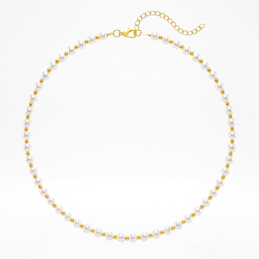 Desihi Necklace Anti-Tarnish Pearl Spacer Bead