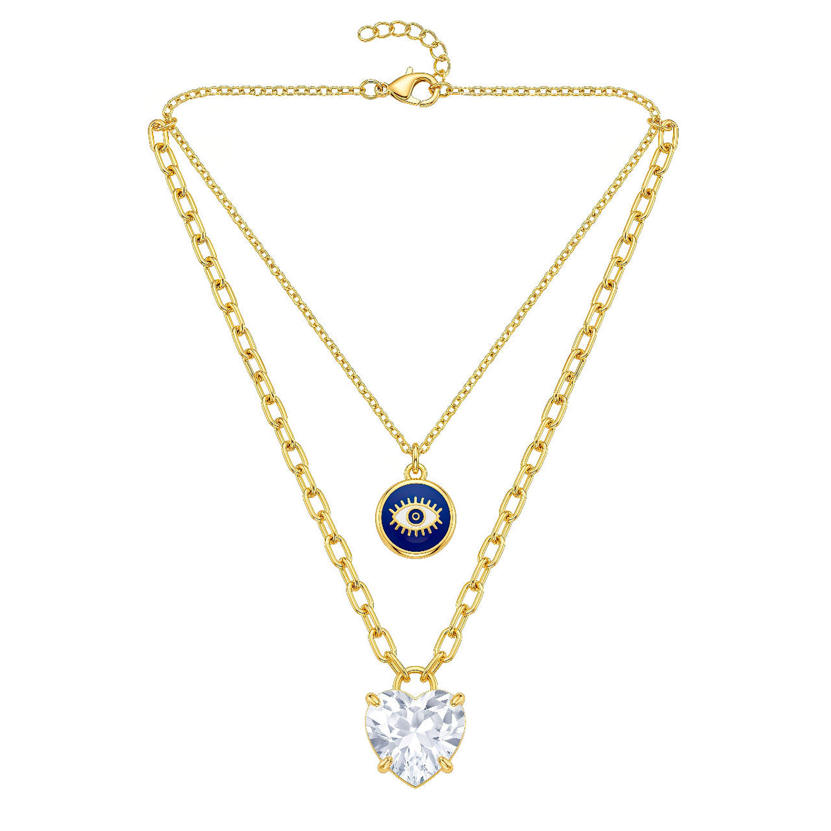 Desihi Necklace Anti-Tarnish Gold Plated Layered Set