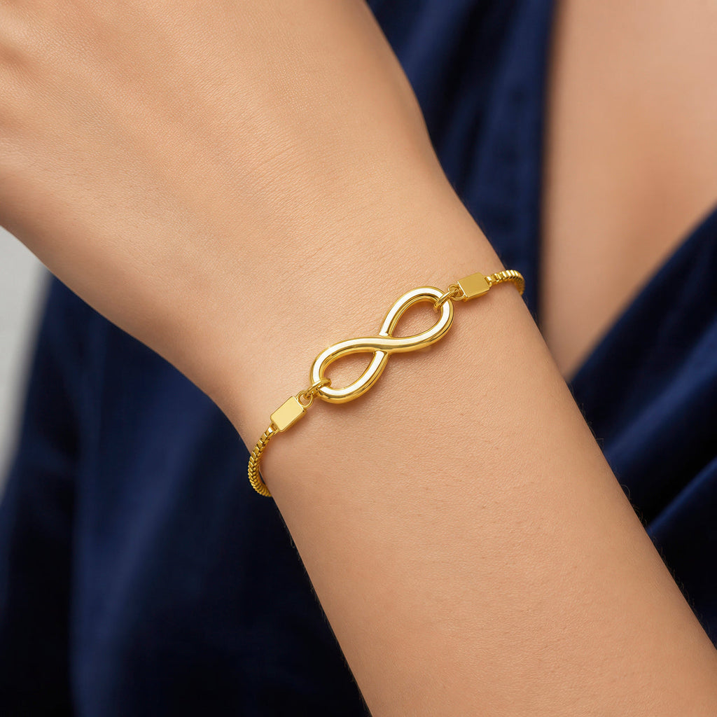 Desihi Bracelet Anti-Tarnish Gold Plated Infinity (Adjustable Size)